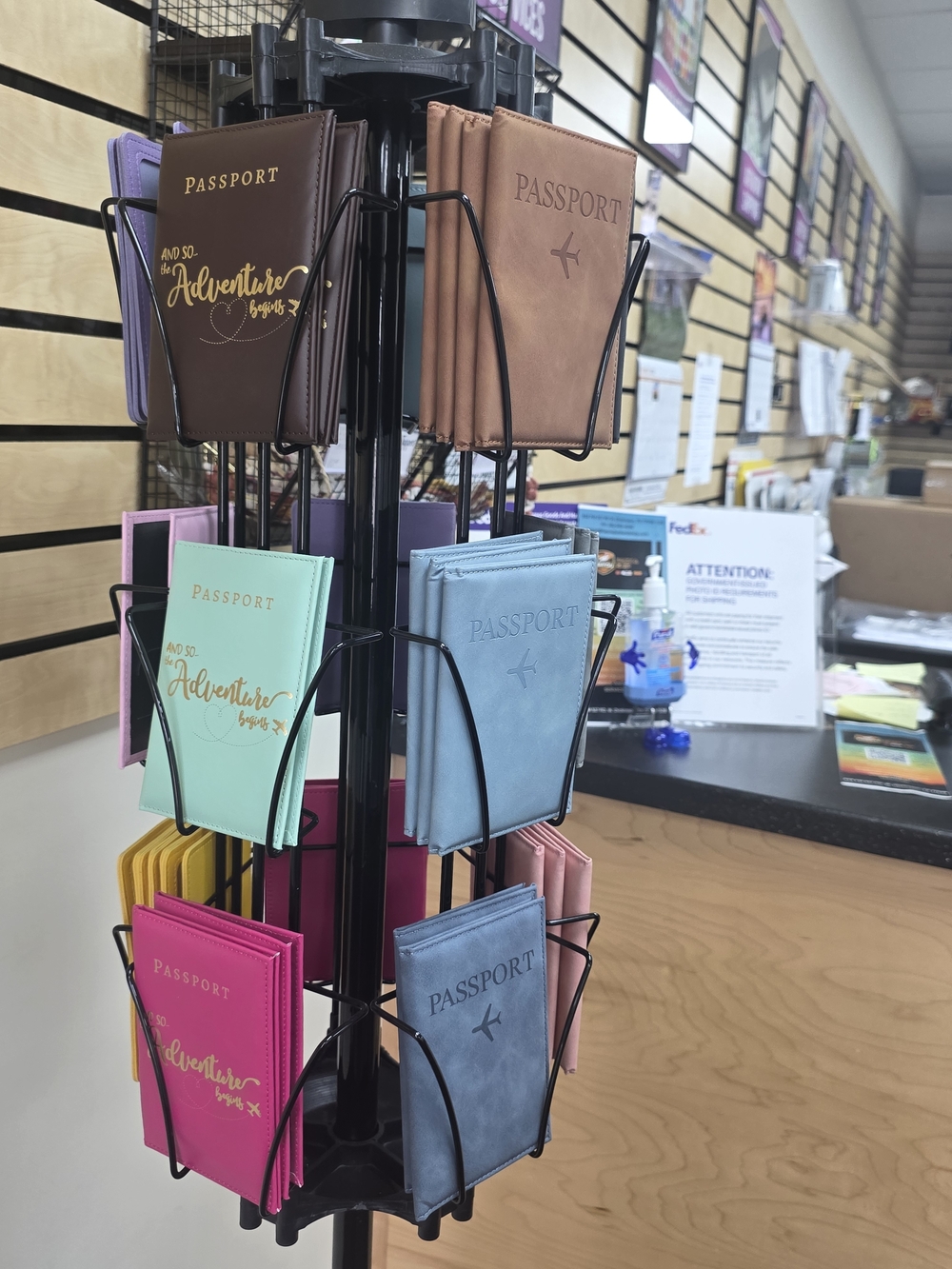 Passport Cover Organizer - Blue Passport Holder